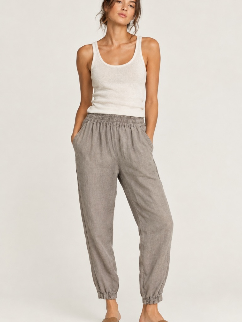 Pete & Greta Johnny Was Linen Jogger Pants Womens Size XS